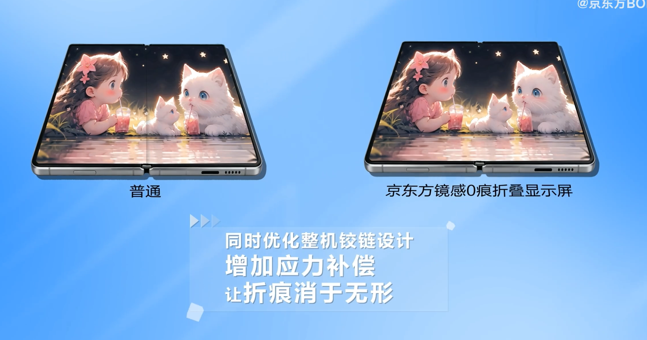 京东方发布镜感“0痕”折叠显示屏 折痕优化超40% 亮相AWE 2026